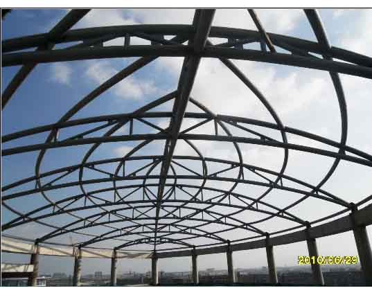 姜堰中煤朔州宾馆管桁架工程