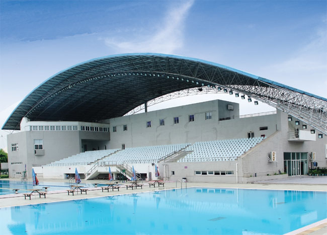 姜堰游泳馆网架